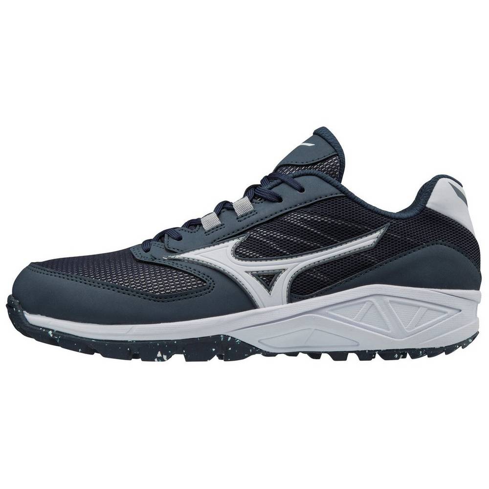 Mizuno Dominant All Surface Rövidszárú Turf Férfi Baseball Cipő Sötétkék/Fehér BRZ940572